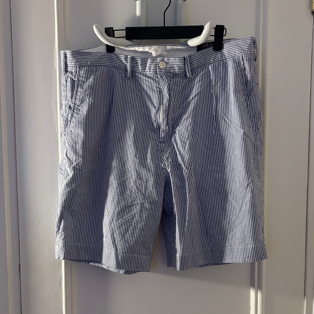 Polo Ralph Lauren Blue and White Striped Men's Shorts - Picture 2 of 16